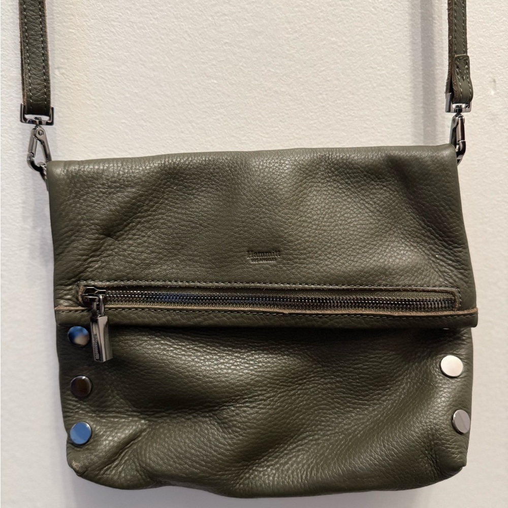 Hammitt Olive Leather Crossbody Bag